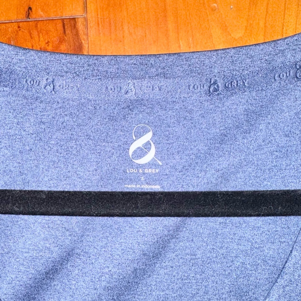 Lou & Grey by Loft Blue Heathered Mini Dress - Picture 3 of 5
